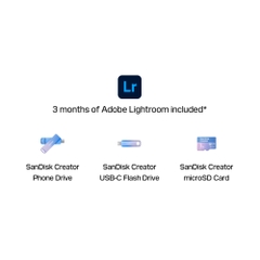 USB 3.2 Sandisk Creator 256GB 400MB/s Type-C SDCZ75C-256G-G46