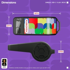 USB-C Sandisk Flash Drive FIFA World Cup 2026 Edition 128GB 300MB/s SDCZIA-128G-G46