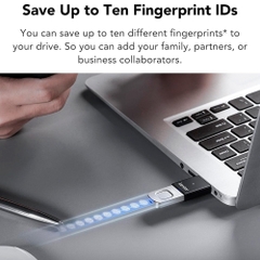 USB 3.2 Lexar JumpDrive Fingerprint F35 Pro 128GB 400MB/s LJDF35P128G-RNBNG