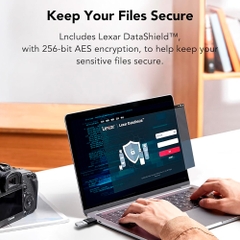 USB 3.2 Lexar JumpDrive Fingerprint F35 Pro 128GB 400MB/s LJDF35P128G-RNBNG