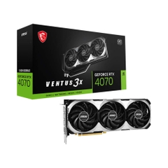 VGA MSI GeForce RTX 4070 VENTUS 3X E 12G OC GDDR6X RTX-4070-VENTUS-3X-E-12G-OC