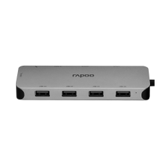 Bộ chia USB Type-C Rapoo 10-in-1 ra HDMI - Vga - USB 3.0 - USBTypeC - LAN - CardReader XD200