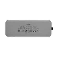 Bộ chia USB Type-C Rapoo 10-in-1 ra HDMI - Vga - USB 3.0 - USBTypeC - LAN - CardReader XD200