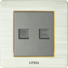 Ổ cắm điện thoại +mạng uten V6.0