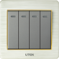 Công tắc bốn 1 chiều uten V6.0