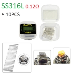 Bộ 10 Coil Lưới MESH SS316L BMTD (0.12ohm) _  Dây dẫn nhiệt DIY, build coil, trở