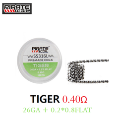 Hộp 10 Coil SS316L Quấn Sẵn PIRATE-COIL - Dây dẫn nhiệt DIY, build coil, trở