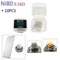 Bộ 10 Coil Lưới MESH Ni80 BMTD (0.16ohm) _ Dây dẫn nhiệt DIY, build coil, trở