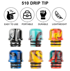 Đầu Driptip 510 Resin Đầu Bí #0120