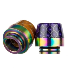 Đầu Driptip 810 Stainless Steel Rainbow Phối Resin Mix Màu Siêu Đẹp #0330
