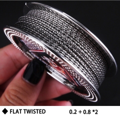 ⚡️ Flat Twisted ⚡️ Dây Quấn Coil PIRATE-COIL NI80 (15 feet) - Hộp Thiếc - Dây dẫn nhiệt DIY, build coil, trở