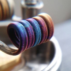 Hộp 6 Coil SS316L Rainbow Quấn Sẵn COIL-FATHER - Dây dẫn nhiệt DIY, build coil, trở