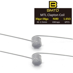 ⚡️30Ga+38Ga⚡️ Ni80 Coil MTL Clapton (1.65Ω) _ Dây dẫn nhiệt DIY, build coil, trở