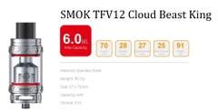 Ống Kính Thủy Tinh Cho Buồng Đốt Smok TFV12 Cloud Beast King