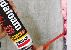 Keo bọt trương nở chống cháy Soudafoam FR