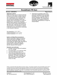 Keo bọt trương nở chống cháy Soudafoam FR