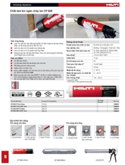 Keo silicone chống cháy lan Hilti CP606