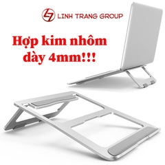 Đế tản nhiệt có thể gập gọn, hợp kim nhôm 4mm dành cho laptop, MacBook - DTN14