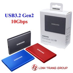 Ổ cứng SSD di động USB3.2 Samsung T7 500GB 1TB - bảo hành 3 năm - SD108 SD114