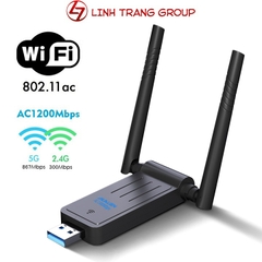 USB thu wifi 2 râu chuẩn AC 1300Mbps - PK95