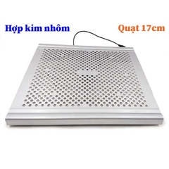 Đế tản nhiệt nhôm quạt 17cm cho laptop, MacBook DTN7