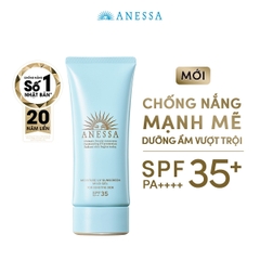 Gel chống nắng dịu nhẹ cho da nhạy cảm và trẻ em Anessa Moisture UV Sunscreen Mild Gel N SPF 35 PA+++ 90g