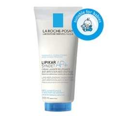 Sữa tắm và sữa rửa mặt cho da khô nhạy cảm bị kích ứng mẩn đỏ ngứa La Roche-Posay Lipikar Syndet Cream-Gel 200ml