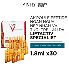 Tinh chất cô đặc giúp giảm nếp nhăn, tươi trẻ làn da Vichy Liftactiv Specialist Peptide-C 1.8ml x 30
