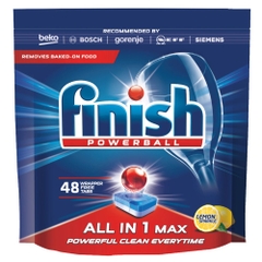 Viên rửa chén bát Finish All In 1 Max 48 viên Lemon