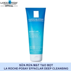 Sữa rửa mặt làm sạch sâu và se khít lỗ chân lông không gây khô da La Roche-Posay Effaclar 125ml