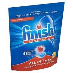 Viên rửa chén bát Finish All In 1 Max 48 viên Lemon