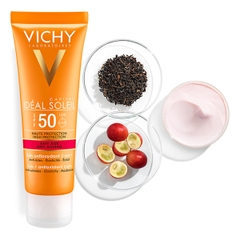 Kem chống nắng bảo vệ và giúp giảm các dấu hiệu lão hóa Vichy Capital Soleil 3 in 1 Anti-Aging SPF50 50ml