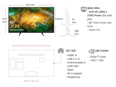 Android Tivi Sony 43 inch KD-43X8050H VN3