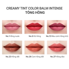 Son bút chì 3 in 1 cho bờ môi mềm mượt Mamonde Creamy Tint Color Balm Intense 2.5g