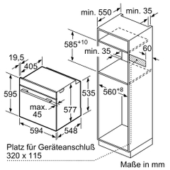 Lò nướng kèm hấp Bosch HSG636BB1