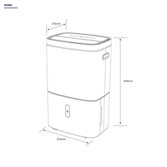 Máy hút ẩm Electrolux EDH10TRBW1