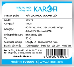 Máy lọc nước Karofi eRO 8 cấp ERO80