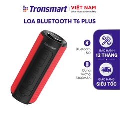 (TM-349454) - Loa Bluetooth 5.0 Tronsmart T6 Plus / T6 Plus Upgraded Công suất 40W Hỗ trợ TWS ghép đôi 2 loa - Âm thanh vòm âm bass sâu và trầm với 3 chế độ EQ - Kháng nước IPX6 Thời gian nghe nhạc lên tới 24h Hàng phân phối chính hãng