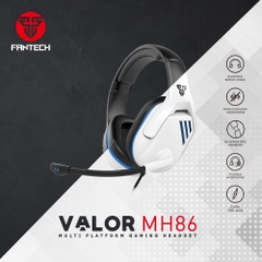 Tai Nghe Gaming Chụp Tai Có Dây Fantech MH86 Chuyên Game Console PS4, PS5... Jack 3.5mm Kèm Dây Chuyển Dùng Cho PC Mic Chống Ồn - Hãng Phân Phối Chính Thức