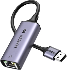 (25051) - Bộ chuyển đổi USB 3.0 sang cổng mạng 2.5Gbps Network Adapter, vỏ nhôm (25051), chuyển dữ liệu và không có chức năng thu phát sóng. Hãng Ugreen mới 100% - USB-A to RJ45