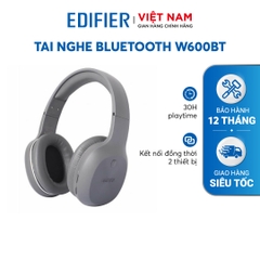 Tai nghe Bluetooth 5.1 EDIFIER W600BT - Bản quốc tế mới nhất - Ngôn ngữ tiếng anh - Thời gian hoạt động 30 giờ - Âm thanh Stereo - Hàng phân phối chính hãng - Bảo hành 12 tháng 1 đổi 1