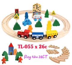 Ray tàu bằng gỗ 26Ct TL-055