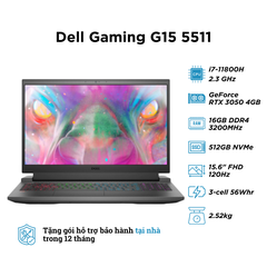 Laptop Dell Gaming G15 5511 (i7-11800H | RAM 16GB | SSD 512GB | RTX 3050 | 15.6 inch FHD 120Hz)