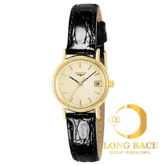 lbwm ĐỒNG HỒ NỮ LONGINES L43192322 MÁY PIN MẠ VÀNG DÂY DA CÁ TÍNH L4.319.2.32.2