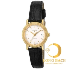 lbwm ĐỒNG HỒ NỮ LONGINES L43212182 DÂY DA MẠ VÀNG SANG TRỌNG L4.321.2.18.2