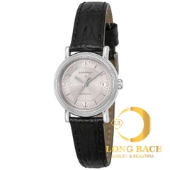 lbwm ĐỒNG HỒ NỮ LONGINES L43214782 DÂY DA KÍNH SAPPHIRE MÁY CƠ TRẺ TRUNG L4.321.4.78.2