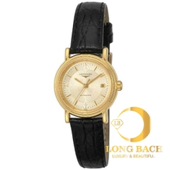 lbwm ĐỒNG HỒ NỮ LONGINES L43212422 DÂY DA KÍNH SAPPHIRE MÁY CƠ TRẺ TRUNG L4.321.2.42.2