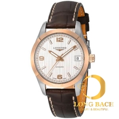 lbwm ĐỒNG HỒ NỮ LONGINES L23855763 MÁY CƠ DÂY DA KÍNH SAPPHIRE TRẺ TRUNG L2.385.5.76.3