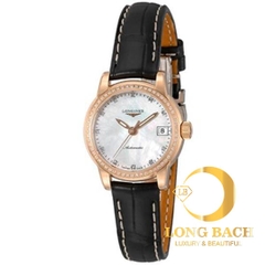 lbwm ĐỒNG HỒ NỮ LONGINES L22639873 DÂY DA MẠ VÀNG HỒNG SANG TRỌNG L2.263.9.87.3