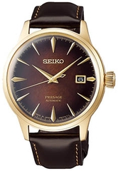 lbwm ĐỒNG HỒ NAM SEIKO AUTOMATIC SARY134 MẶT SỐ NÂU DÂY DA CAO CẤP